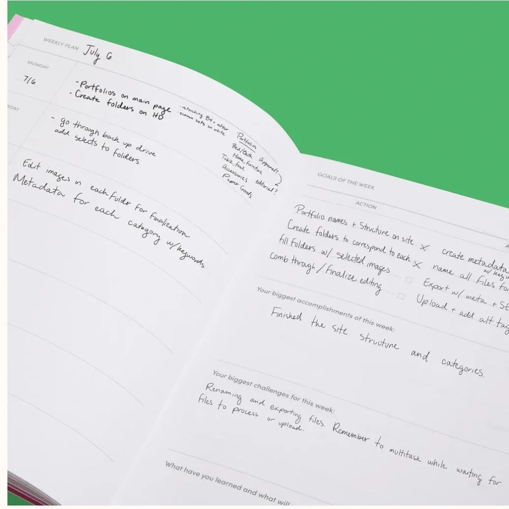 Poketo  Quarterly Planner - Lemon